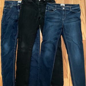 3 girls size 18 Jordache skinny jeans